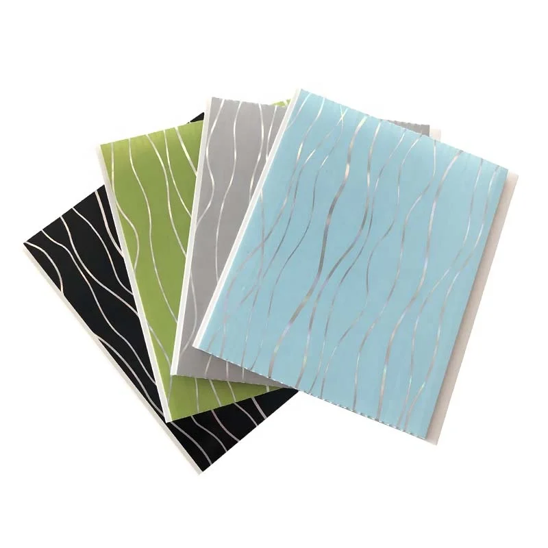 High Quality 8*250mm Hot Stamping Plafon PVC Ceiling Panel