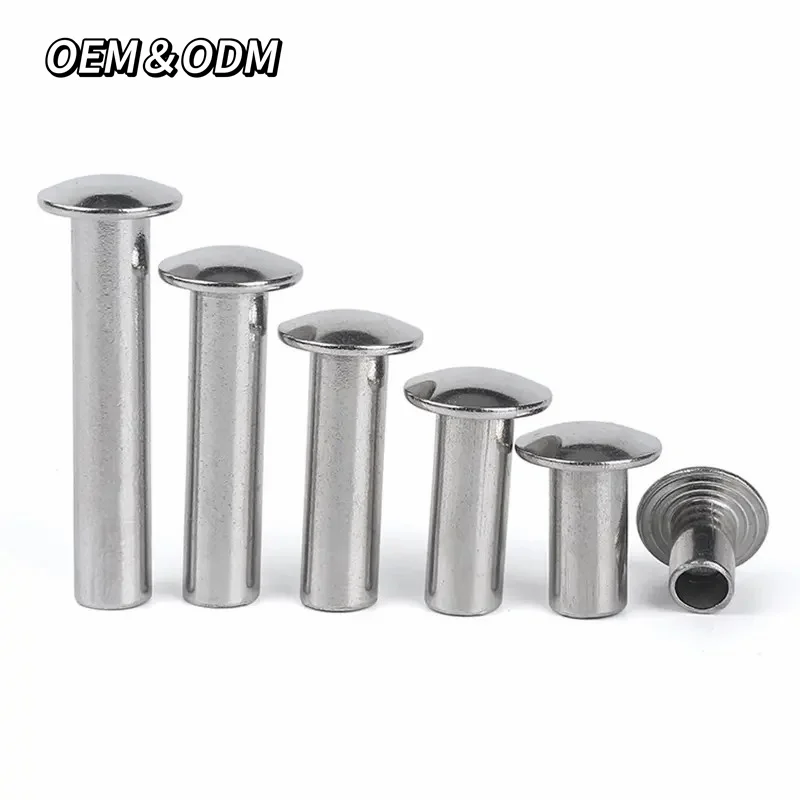 Прямая поставка с фабрики стальная зонтичная головка никелированной слепой заклепкой трубчатые полые заклепки