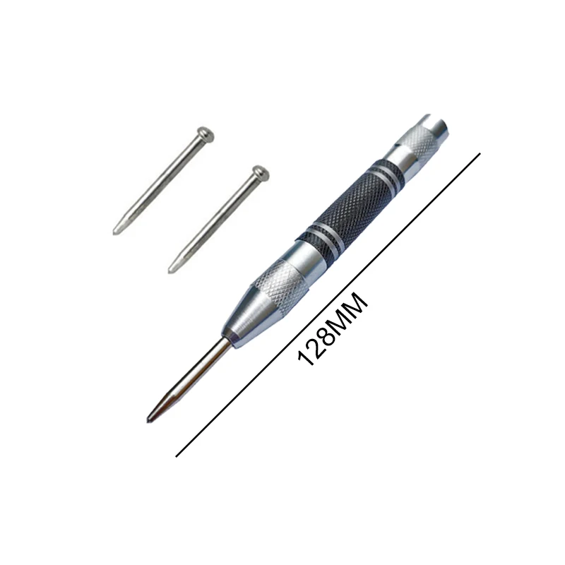 Automatic Center Punch Automatic Kerner Center Pin Woodworking Tools Spring Loaded Marker Wood Press Dent Marker Carpenter Tool