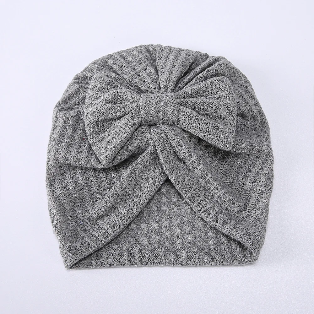 Autumn and Winter Fashion Thick Baby Hat Bands Bow Tie Elastic Standard Baby Head Band Hat