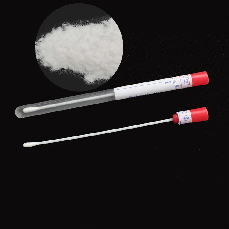 PA6 throat nasal nasopharyngeal swab sterile Nylon flocking power
