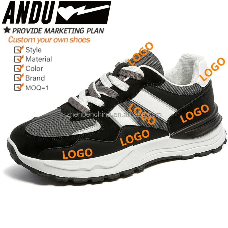 Men Sneakers Shock Absorption Running Shoe Men Breathable Jogging Walking Sports Shoes High-Quality Leisure Sports Shoes