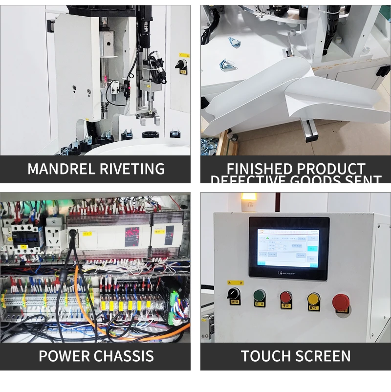 customized mold semi-automatic hot sale Universal caster assembly machine /caster wheel assembly machine