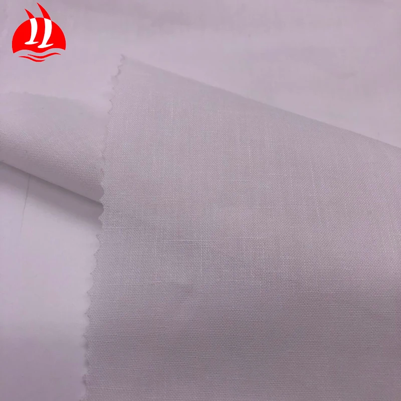
China factory hotsale stock 100 pure bed linen fabric for shirt 
