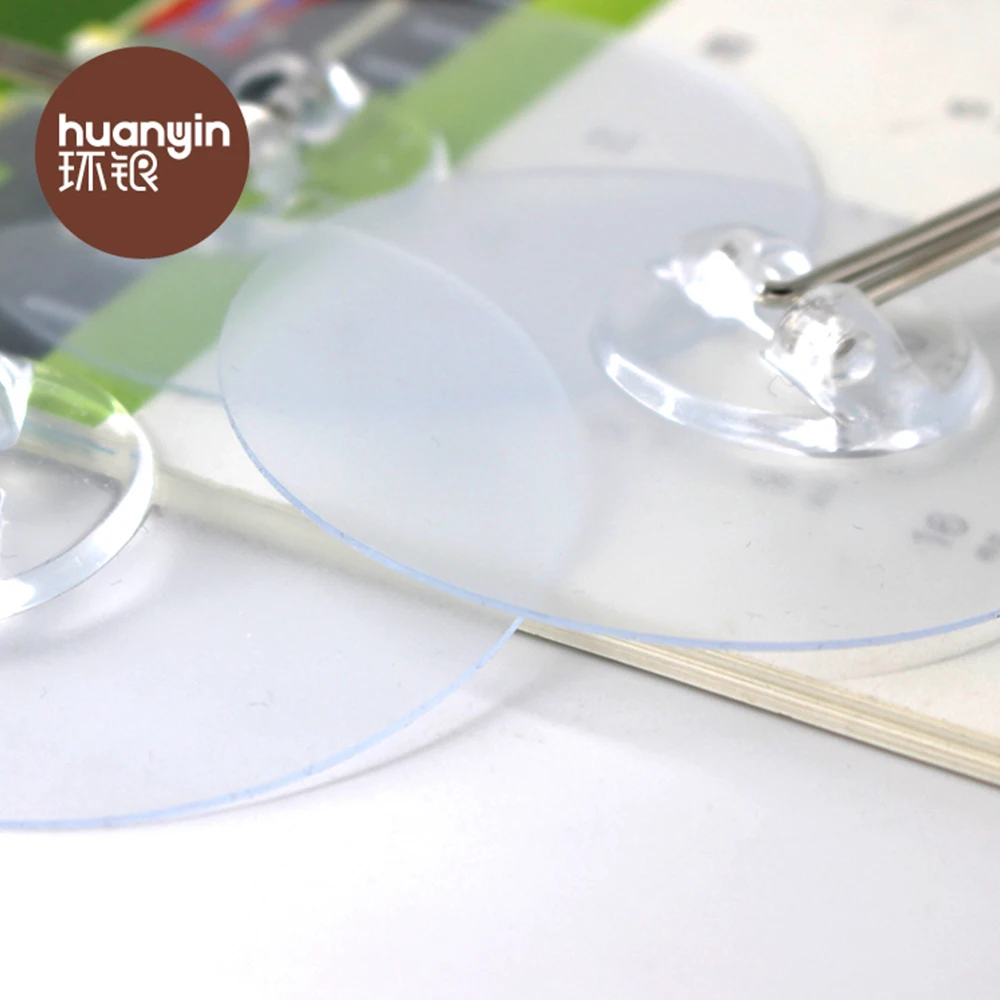 Transparent vacuum hanging hook supermarket plastic retail display wall hooks