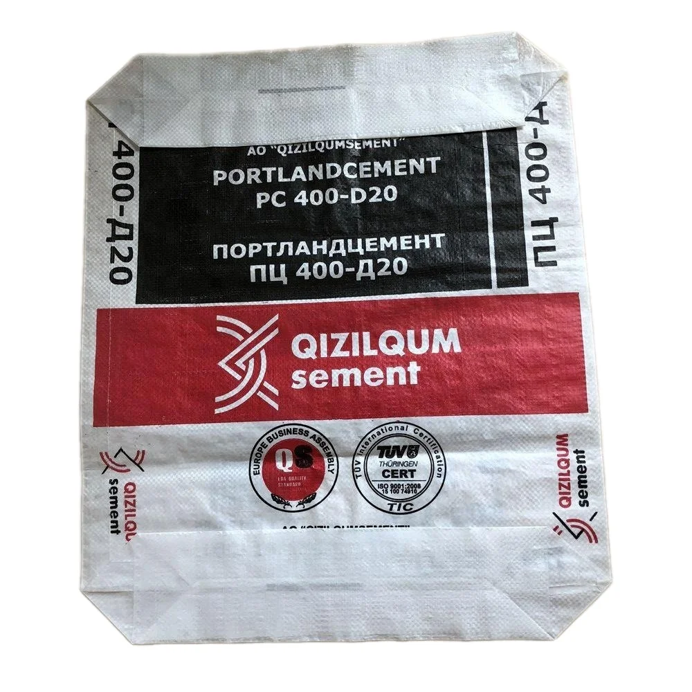 Factory Customized Recyclable Packaging PP Valve Bag Cement Kraft  Woven Polypropylene Bag