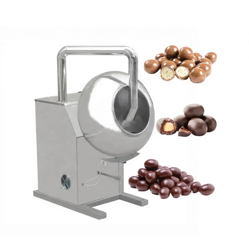 Frequency Control Sun Flower Seed Maize Pellet Coater Industrial Coating Machine