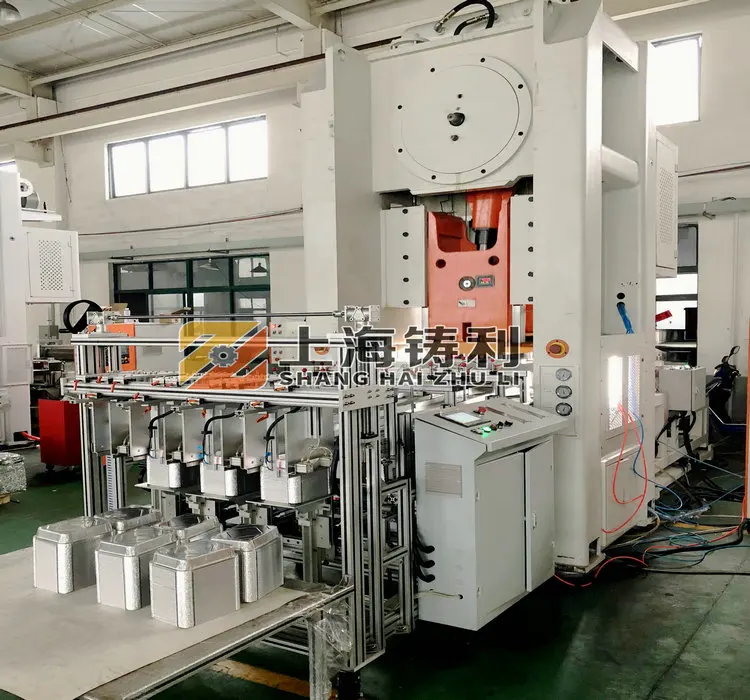 China manufacturer kitchen used aluminum foil container production line