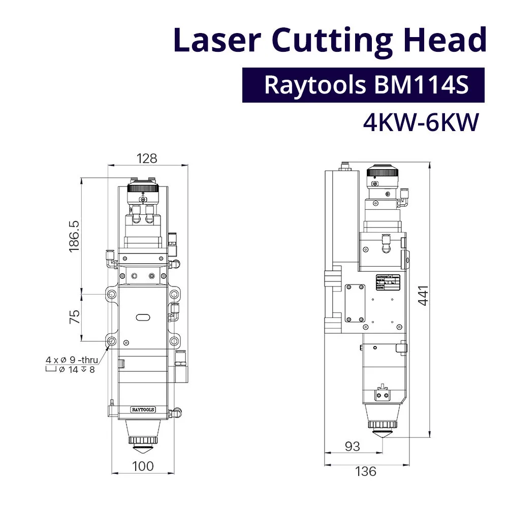 Yaskawa Servo Driver Raytools fiber laser cutting head Empower BM114S  6KW auto focus fiber laser head