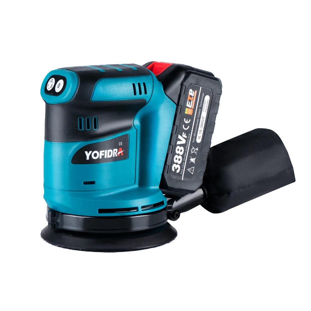 Электрическая шлифовальная машина Yofidra 125 мм 3 скорости