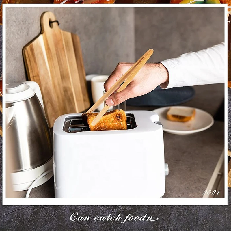 Amazon hot sales tea clip cooking accessories salad food tongs bamboo tongs for kitchen