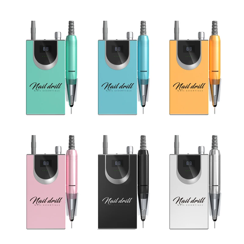 Factory price box podiatry professional driller portable electric machine motor high quality rechargeable manicure nail drill