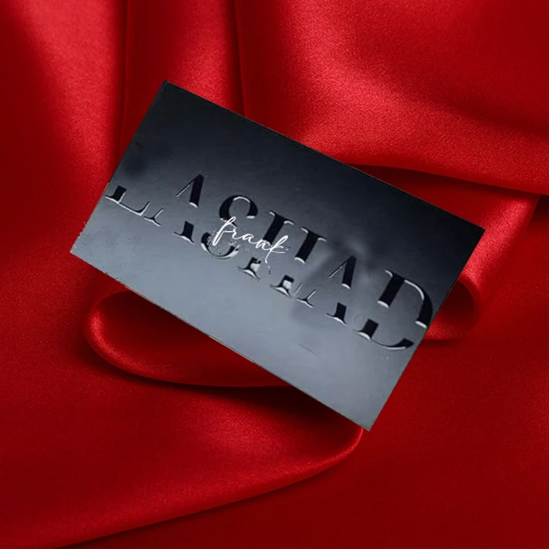 Cheap Custom Design Custom LOGO Silver Gold Foil Card Printing Business shopping purchase card for Clothing Packaging