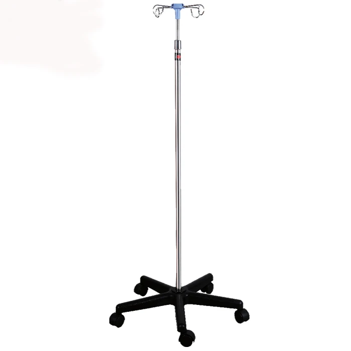 BDT224 Hospital Stainless Steel Mobile Iv Drip Stand For Medic