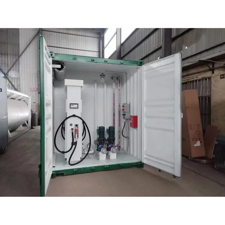 Smart 60000L mini micro mobile container portable fuel station dispenser built in tank with 20 and 40 feet