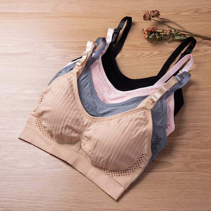 Upper Buckle Pregnant Women Maternity Adult Breastfeeding Ladies Seamless Nursing Pregnant Bra strapless breastfeeding bra