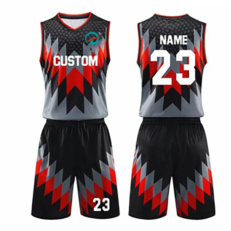 Custom sublimation Boys Basketball Jerseys Shirt Sports Shirts and Athletic Shorts Set for Team Uniforms