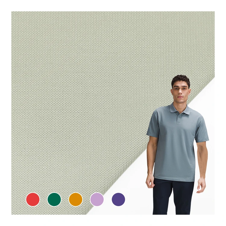 China Wholesale Knitted Pique Polo Fabric Tencil Material, Quick Dry Polyester Spandex Pique Fabric For Sale/