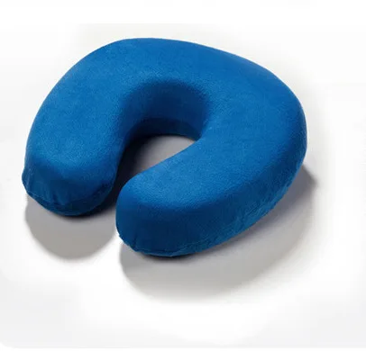 CUSTOM LOGO Office Nap Car Pillows U Shaped Foam Particles Pillows Travel U Shape Memory Pillows for Neck
