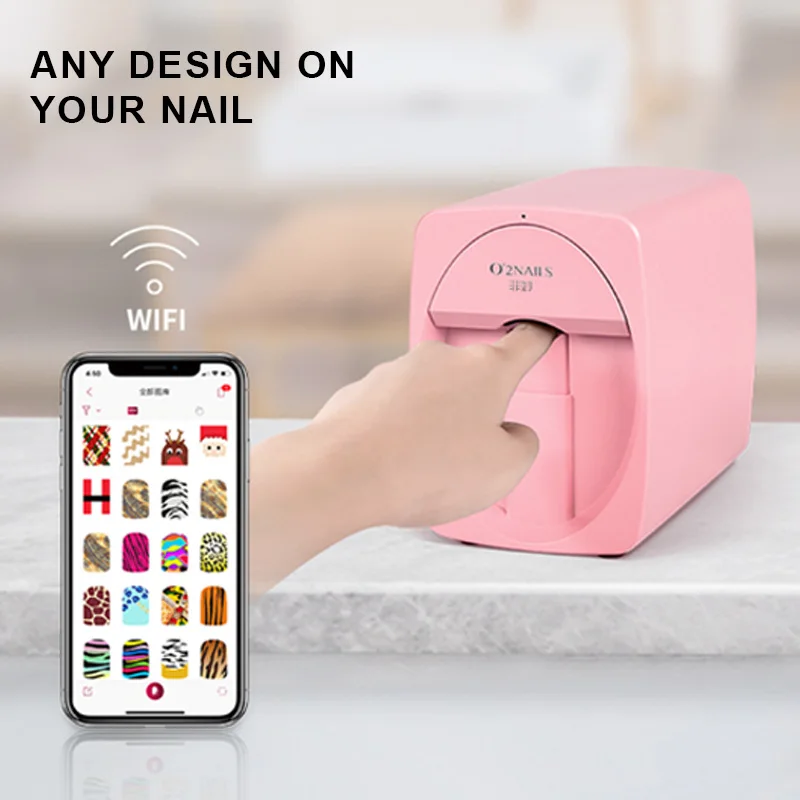Portable nail printer