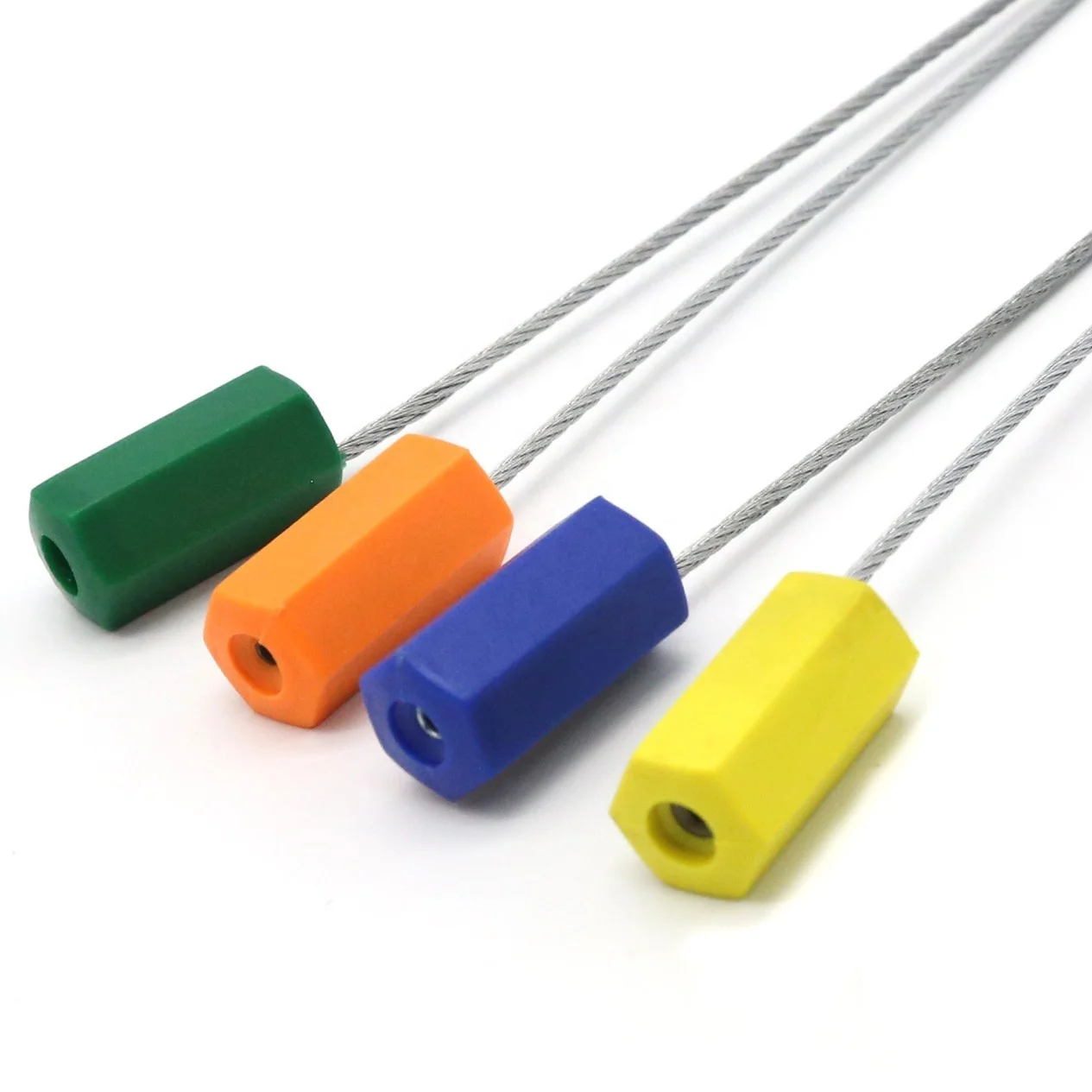 security pull tight container metal hexagonal tamper proof wire cable seals