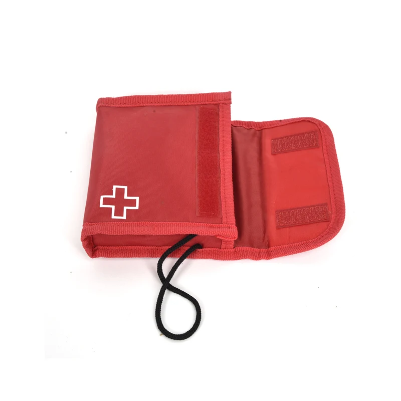 Custom Red Cute First Aid Bag Empty Small First Aid Kit Bag Outdoor Travel Rescue Pouch Mini Medkit