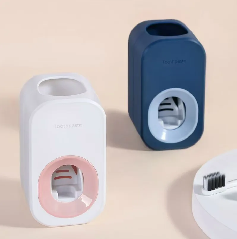 Adhesive Automatic Toothpaste Squeezer Wall Mounted Toothbrush Toothpaste Squeezer