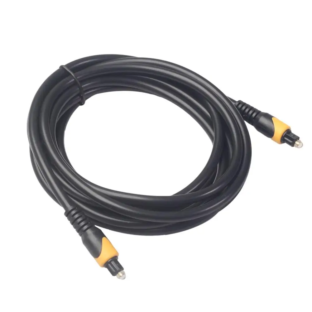 OD5.0 two-color molding head optical digital optical fiber cable for audio toslink fiber optic audio cable SPDIF