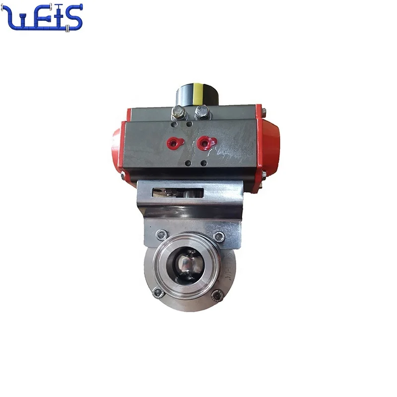 Китайский санитарный клапан Welsure для пищевых продуктов электрический клапан-бабочка