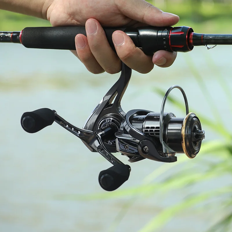 LINNHUE Reel Fishing LK1000-3000 single Double Grip 10KG Drag Spinning Reel Fishing Accessory Pesca Sea Fishing Reel