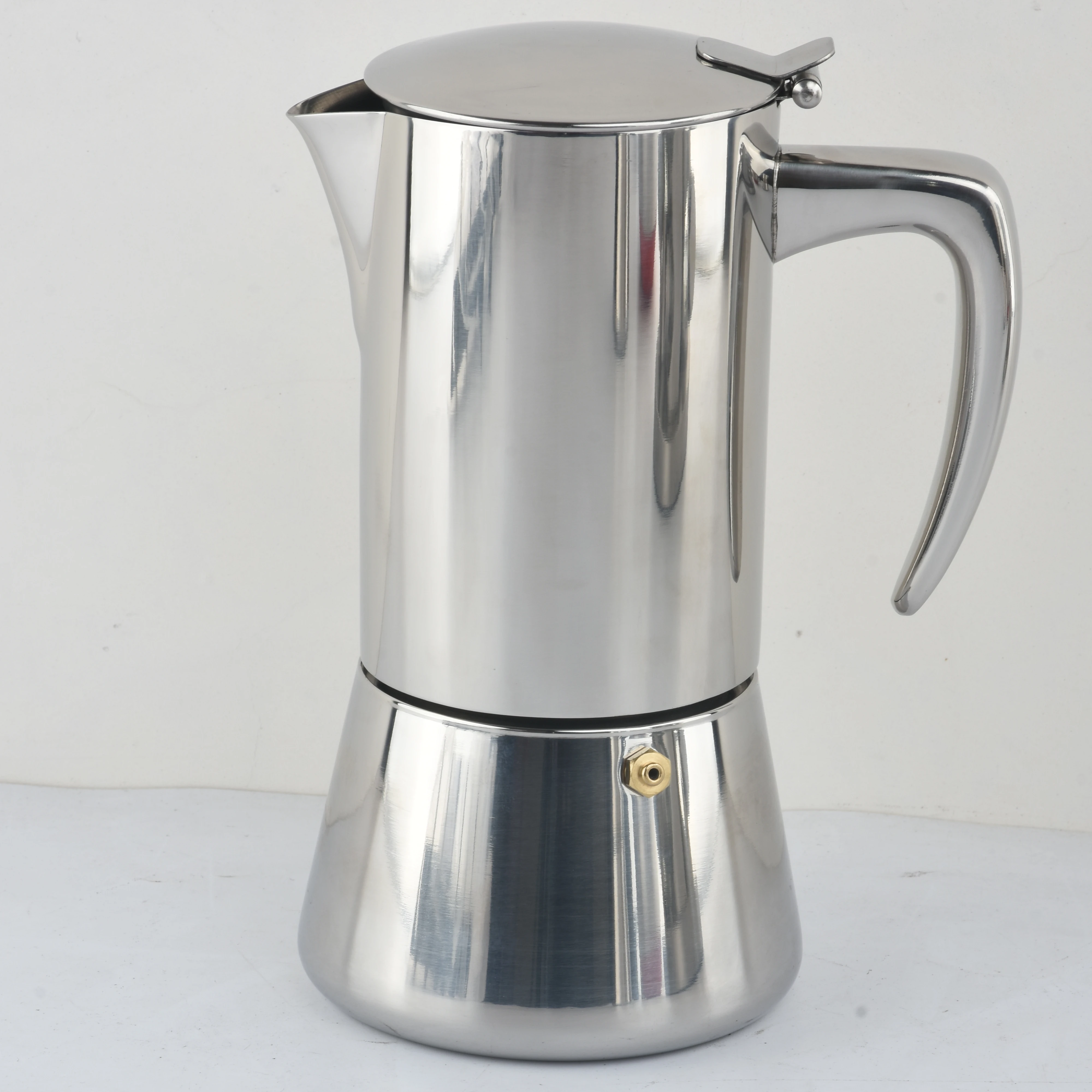 Stainless Steel Moka Express Gas Stoves Dishwasher Safe Stove top Espresso Maker Moka Pot Coffee Maker 10 Cup Induction Moka pot