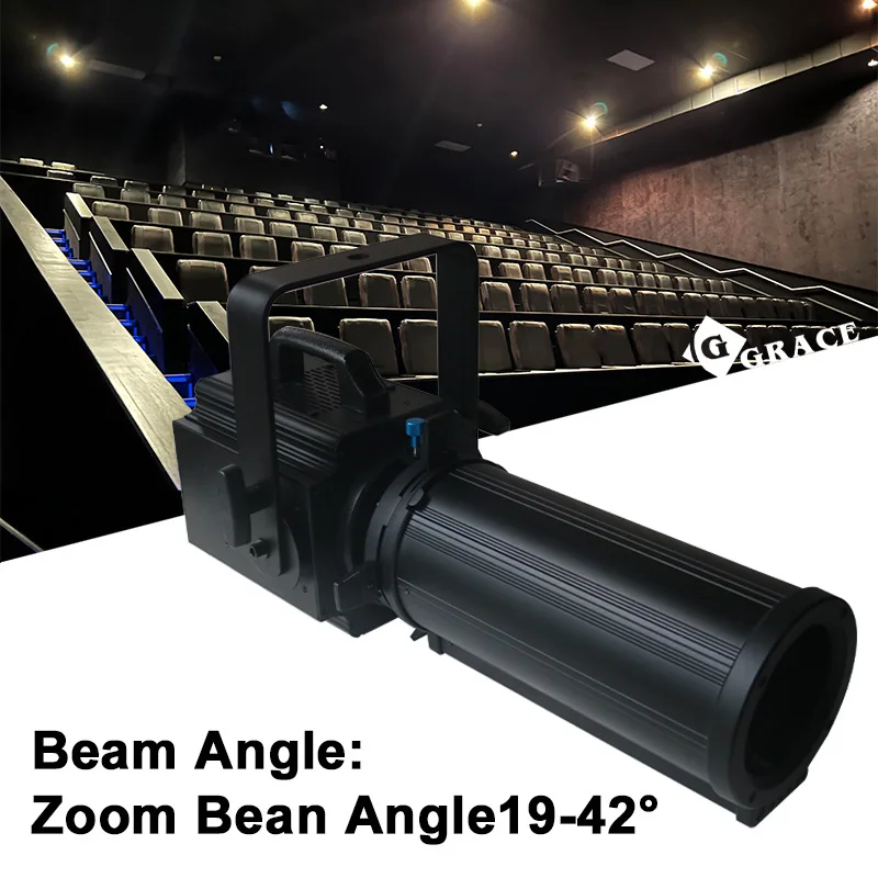 Igracelite LED Profile Spot Light Zoom LED Leko Spot 200W Ellipsoidal Light 200 Spot For Tv Show Theater Stage