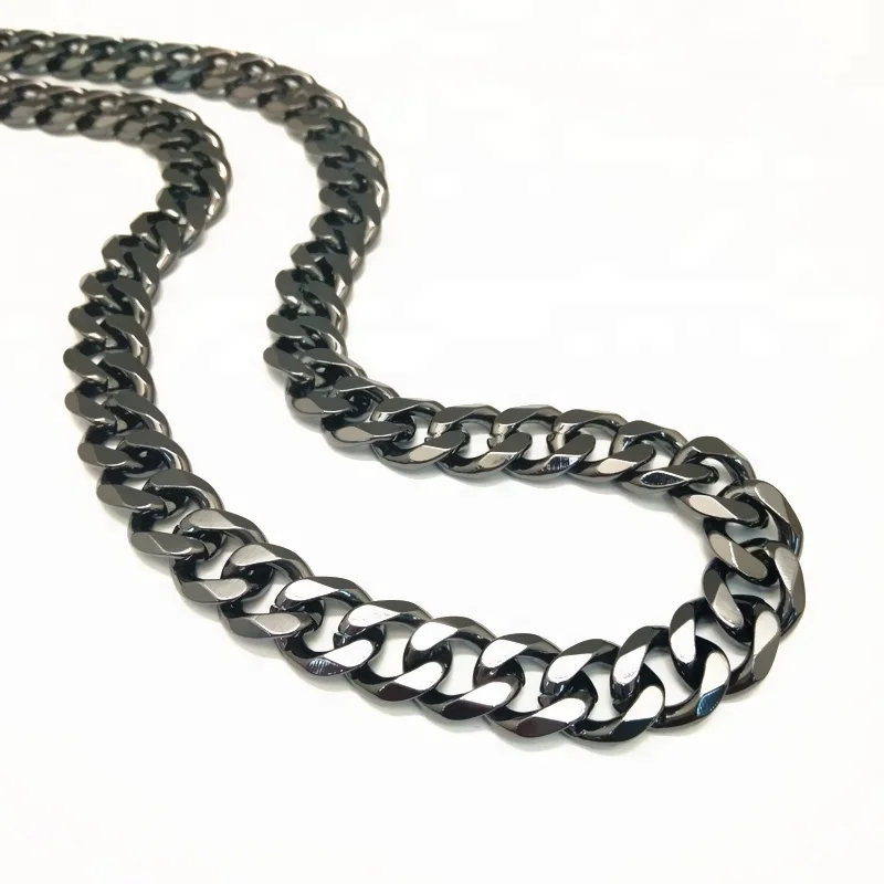 Fashion DIY aluminum curb bag chains