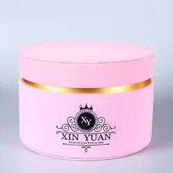 high quality wholesale custom round luxury velvet flower box