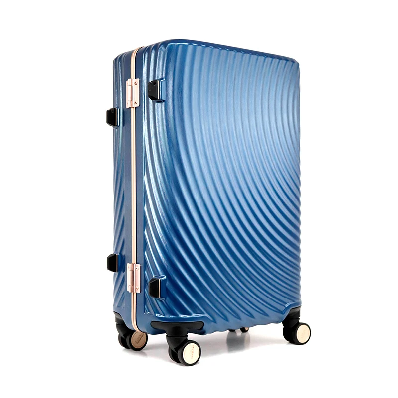 Hot selling Germany Bayer PC Aluminum mini frame trolley case suitcase with TSA combination lock luggage set