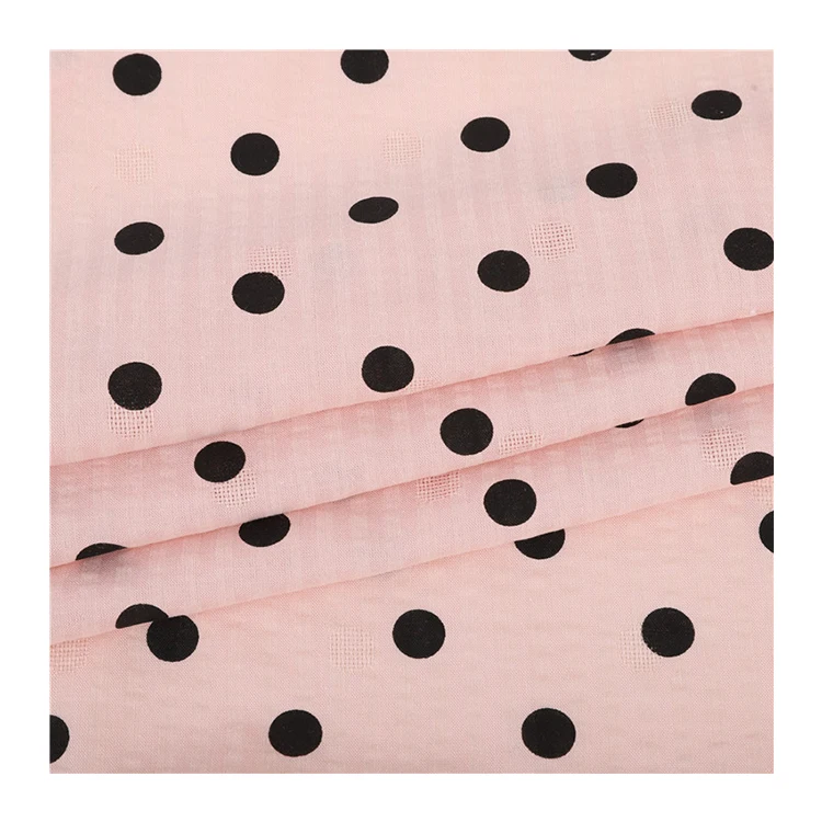 
Hot sale production jacquard buy 100% cotton fabric roll for garment 