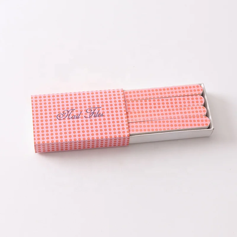 Hot selling portable disposable manicure tools mini nail file with matchbox