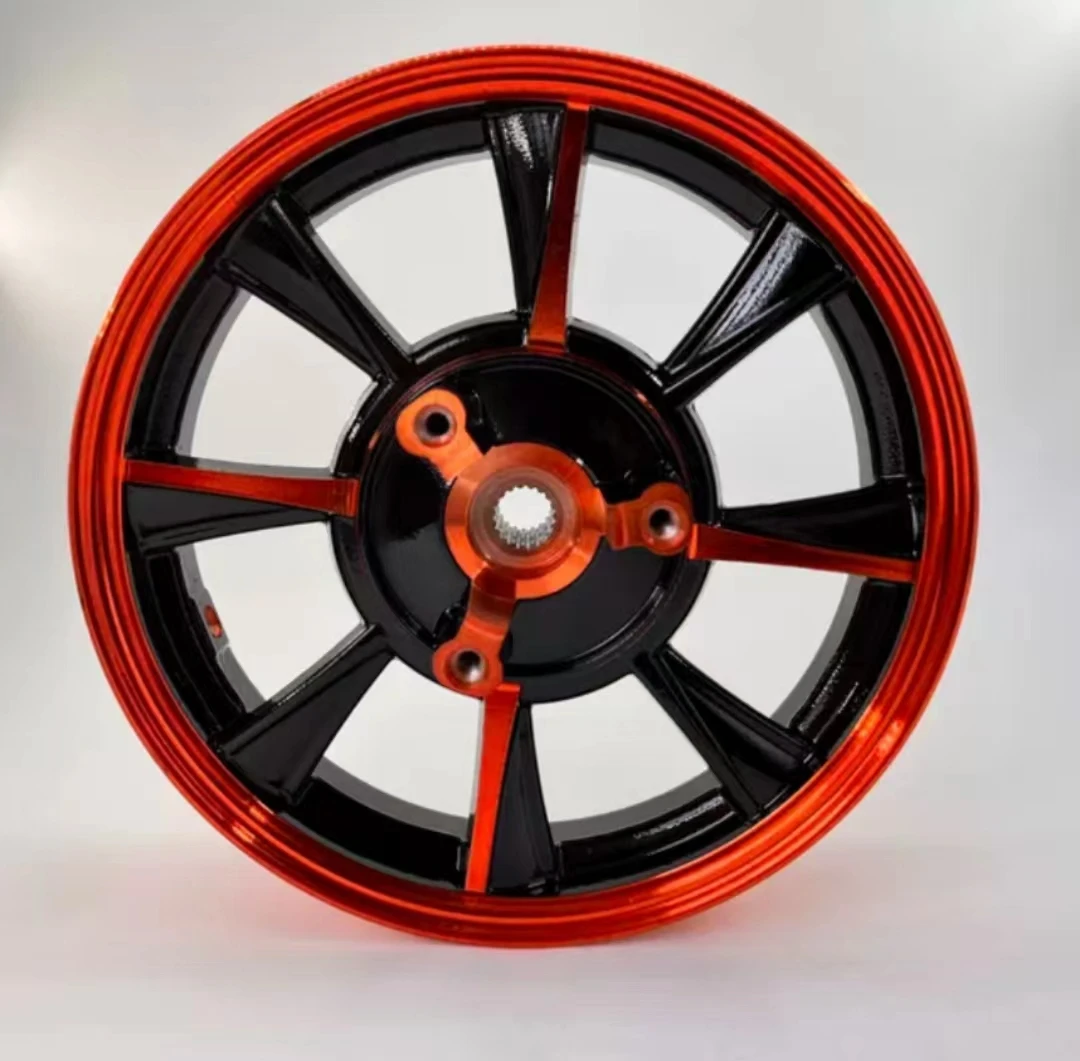10 inch Rear Wheel With Disc Brake Orange Wheels