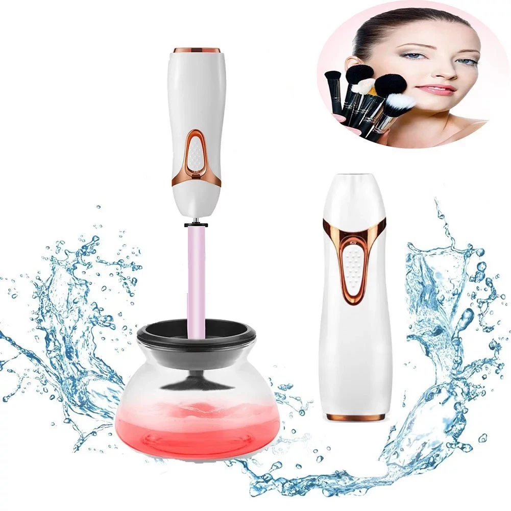 Private LOGO Automatic Makeup Brush Cleaner Convenient Silicone Make up Brushes Washing Cleanser Cleaning Tool Machine