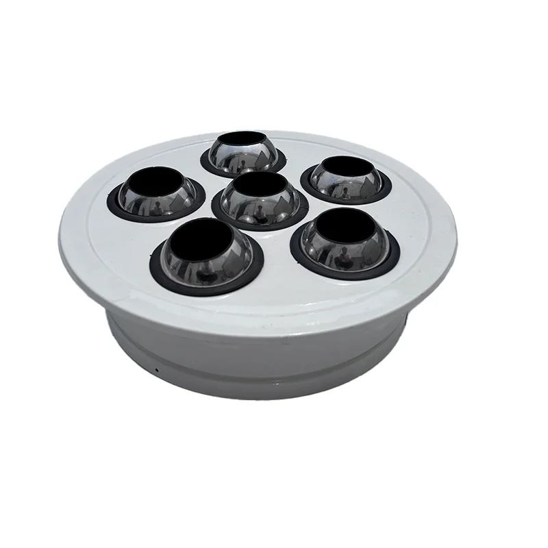 Aluminum Alloy Spherical Jet Vents Circular Jet Air Conditioning Silencer Vents for Outdoor & Hall Use