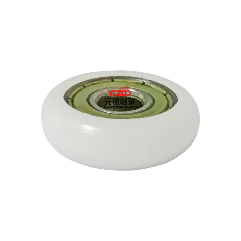 Diameter 30 mm circular glass balcony sliding door wheel with 608 bearing