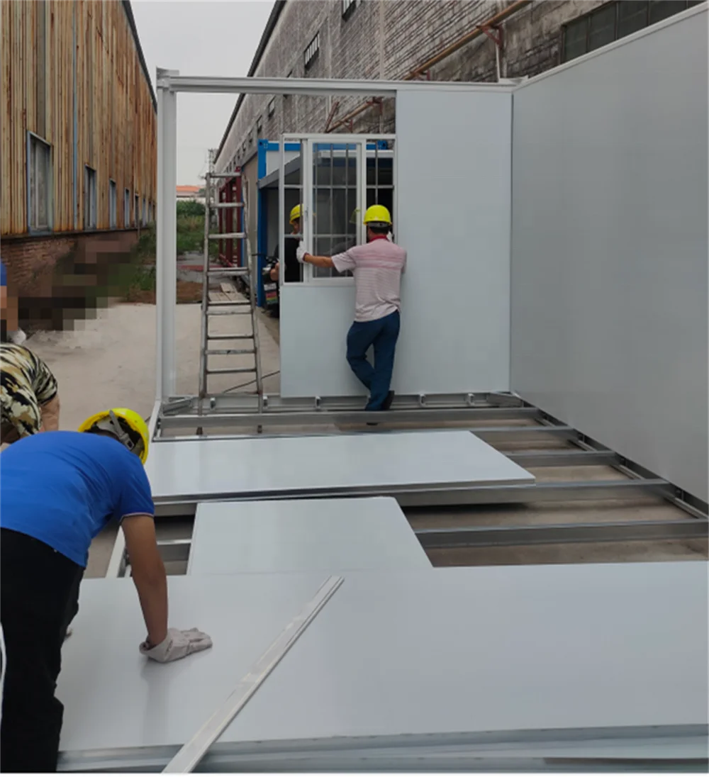 2022 new ready made house portable container house color steel sandwich panel house