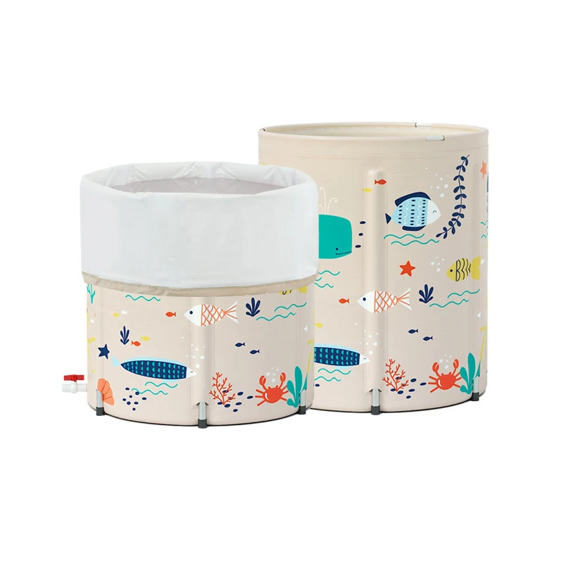 
With cotton thickening height of the bath can be adjusted manually to 40cm 50cm 60cm 80cm baby bath tub set plastic 