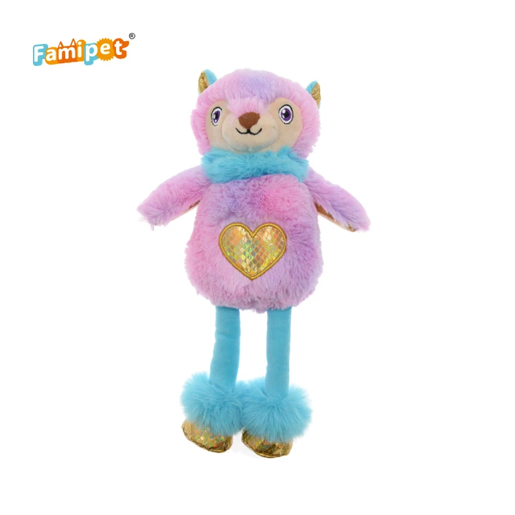 China Factory Supplier Interactive Bird Bear Unicorn Plush Dog Toy