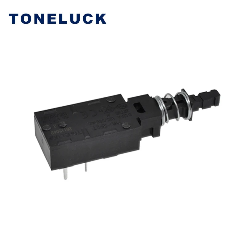 6A 125/250VAC Self Lock 2P1T DPST Power Mains Switch ON OFF Push Button Switch