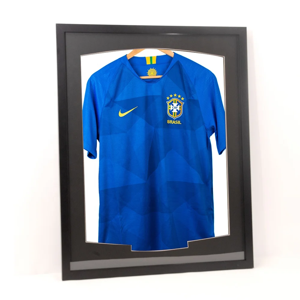 Modern Large Shadow Box Solid Wood Frame Jersey Frame Case for Baseball Basketball Football Shirt Display Collection