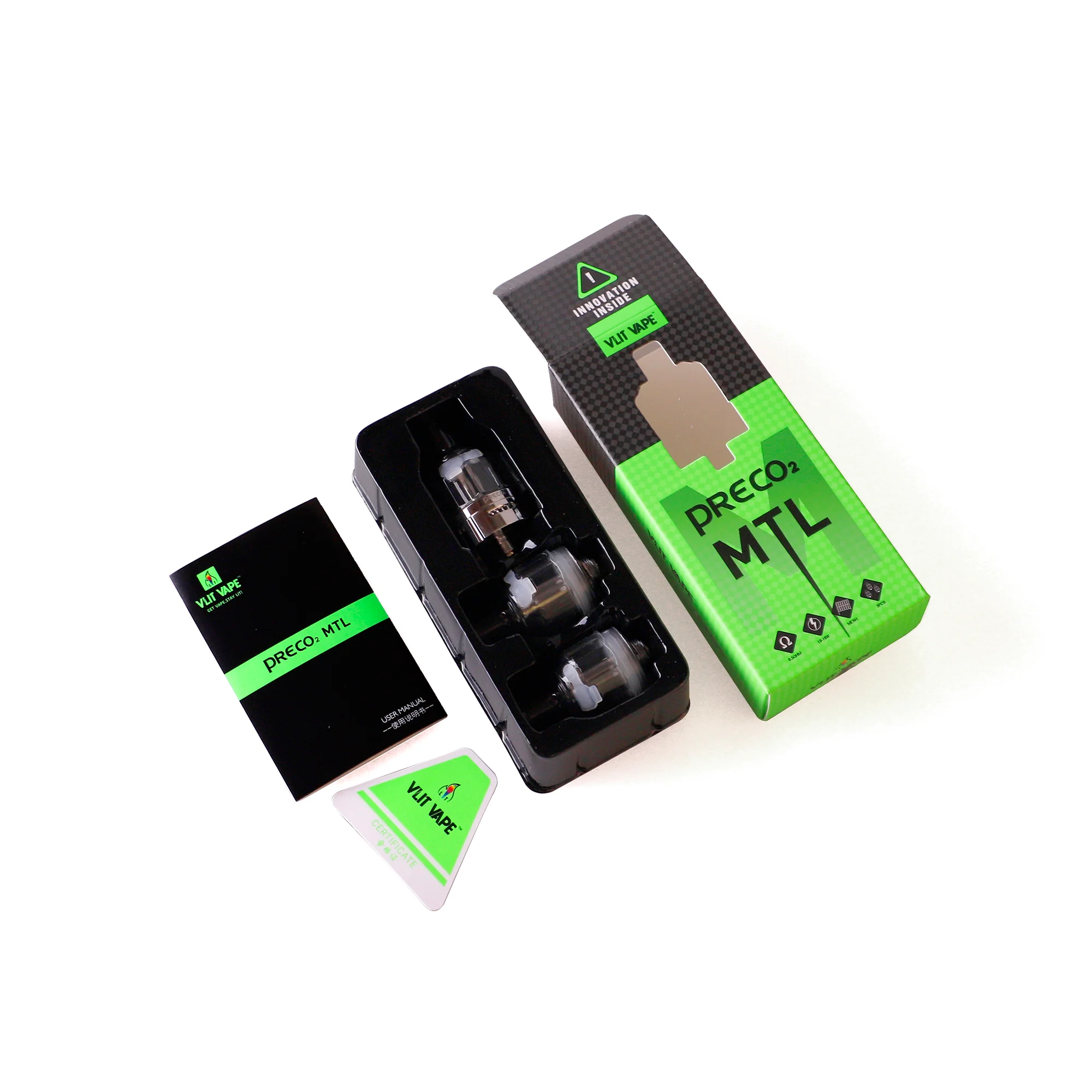 
2019 new products Preco 2 MTL disposable mouth-to-lung tank mesh coil airflow control system vape tank good performance 