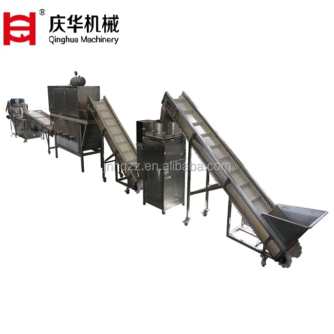 March expo hot selling/Qinghua industrial garlic peeling production line garlic peeling machine onion separator