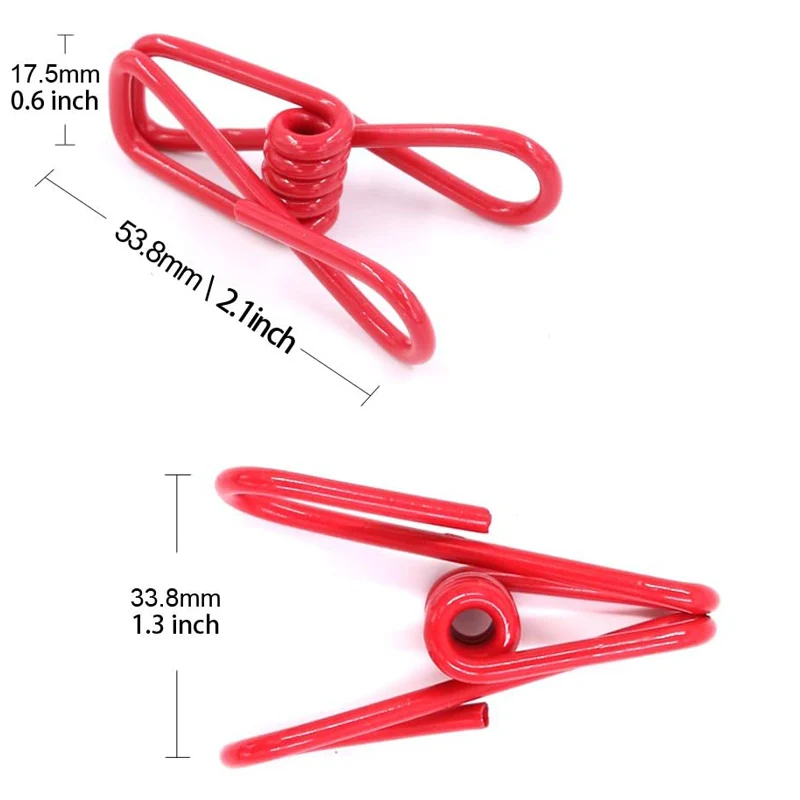 Wholesale Multi-Purpose Hollow out Binder Clips Utility Metal Clips PVC-Coated Steel Clip for Food Package Chips Bag Clothes