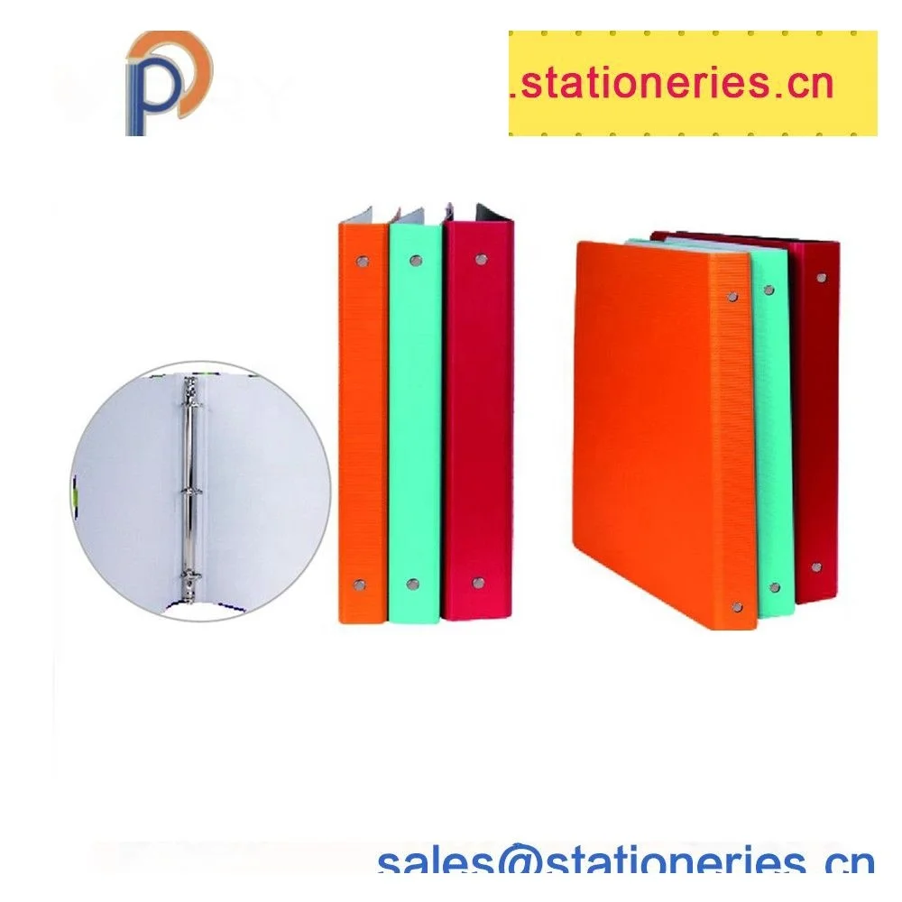 Customized PP foam colorful Plastic file A4 2 ring 3 ring 4 ring binder eco-friendly file folder